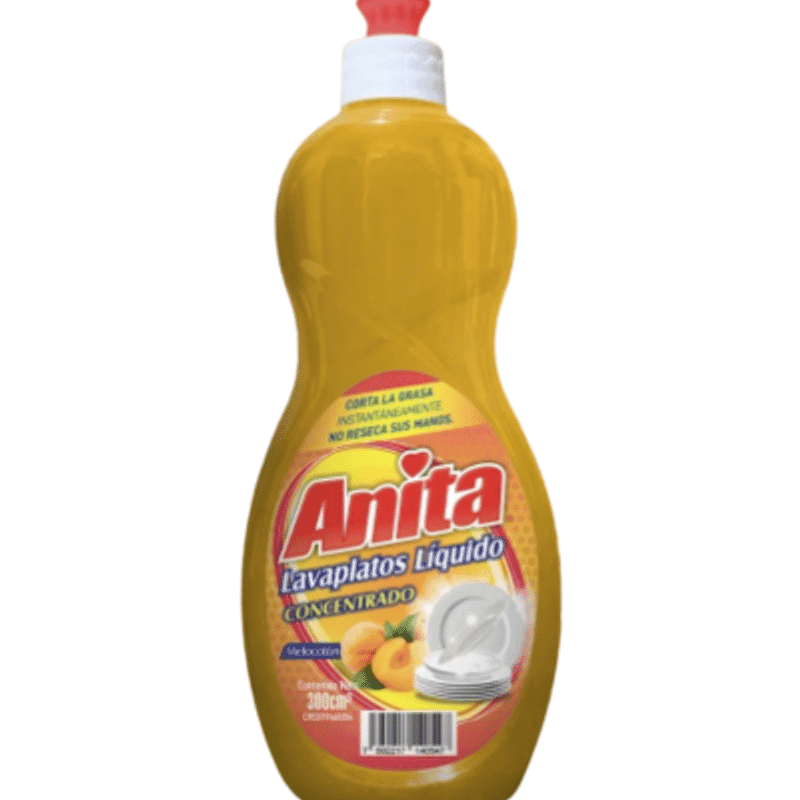 Lavaplatos Líquido Concentrado Melocotón Anita 300 Ml