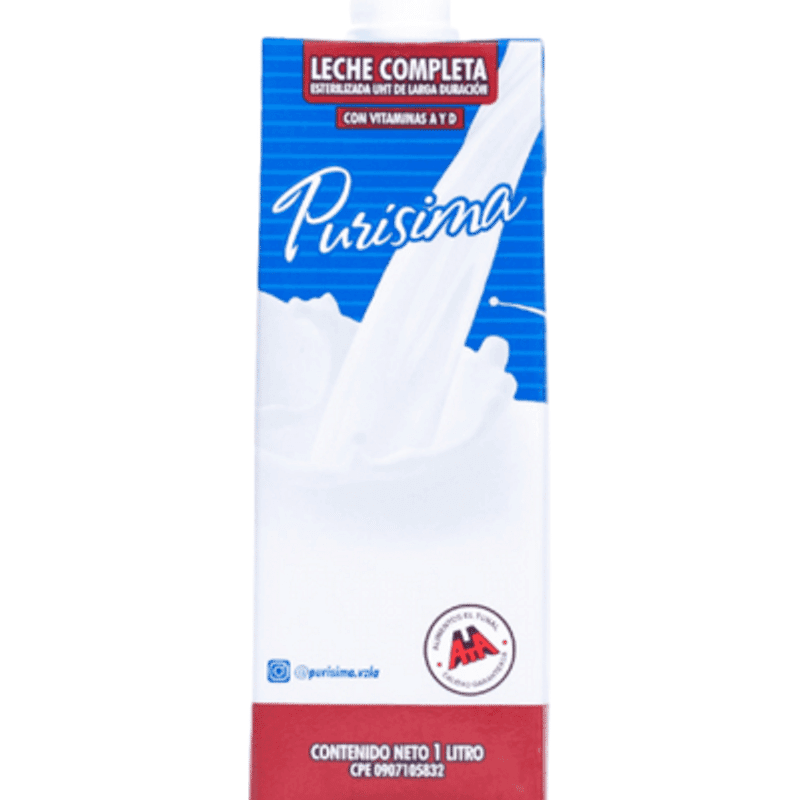 Leche Purísima Completa UHT 1 Lt