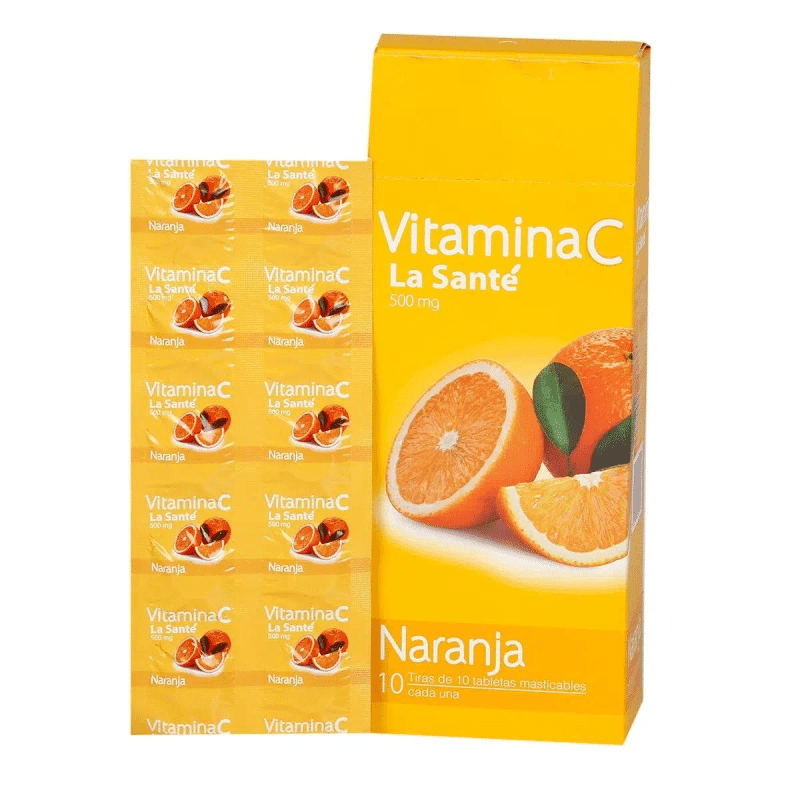 Vitamina C la Sante Naranja 500Mg 10Tab Blister