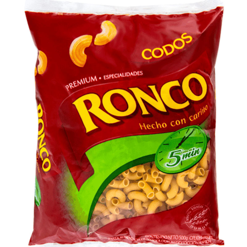 Ronco Pasta Codos Jet 500GR