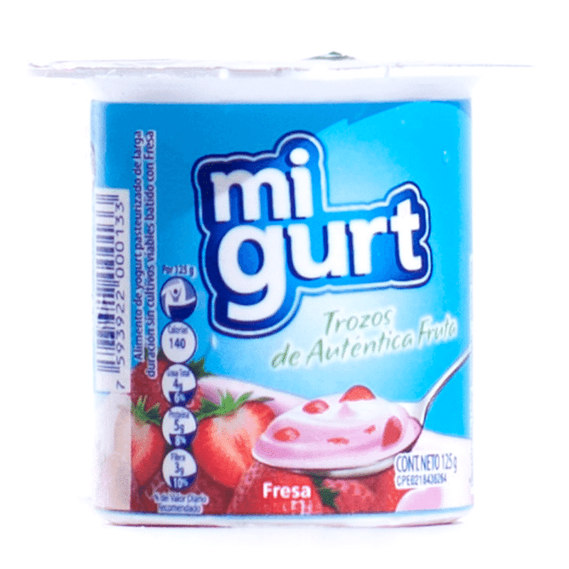 Yogurt Fresa Trozo Migurt 125GR