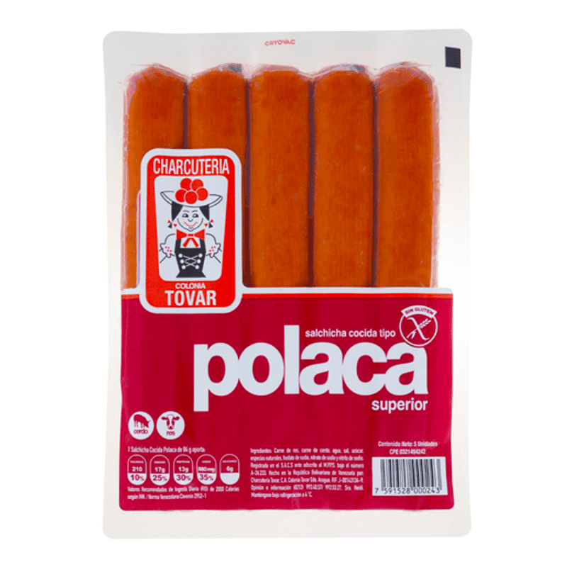 Salchicha Tovar Polaca 5Un
