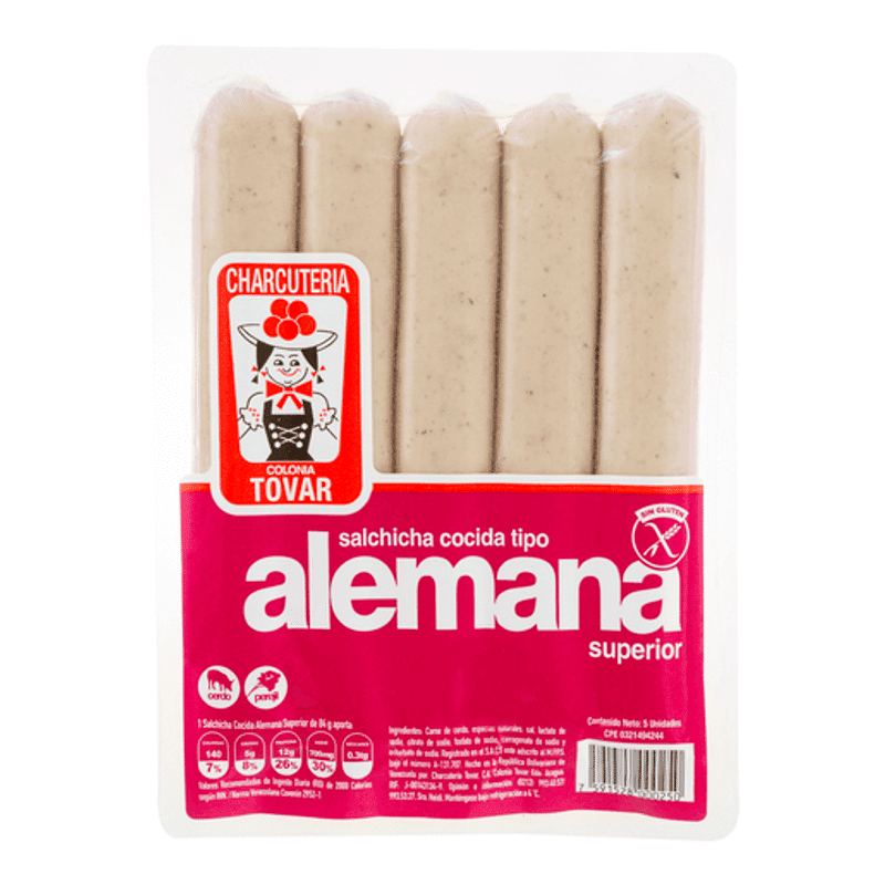 Salchicha Tovar Alemana 5Un