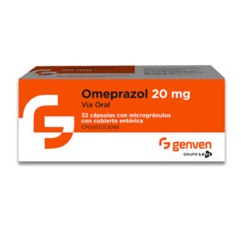Omeprazol Genven 20 Mg 30 Cápsulas