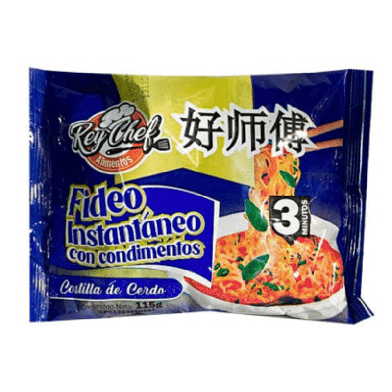 Fideo Rey Chef Caldo Carne 115GR