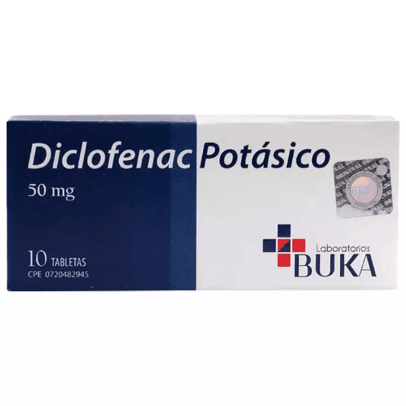 Diclofenac Potásico Buka 50MG 10tab