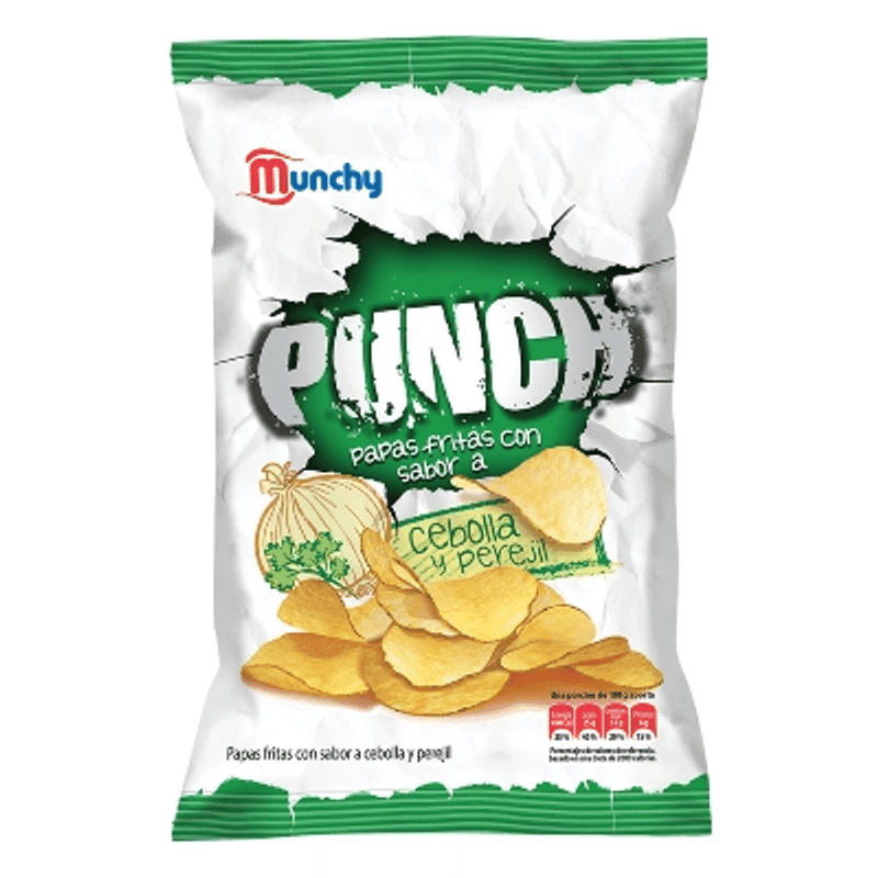 Papas Munchy Punch On Cebolla y Perejil 80G