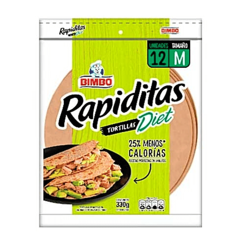 Tortillas Rapiditas DIET Bimbo 330GR