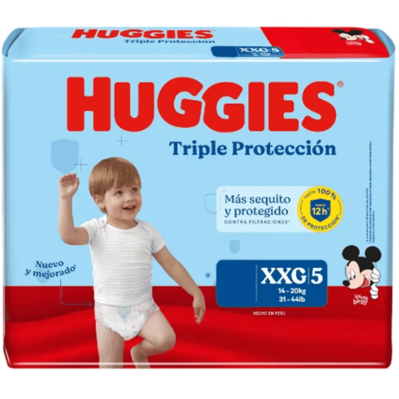 Pañales Huggies Triple Proteccion Xxg 20Un