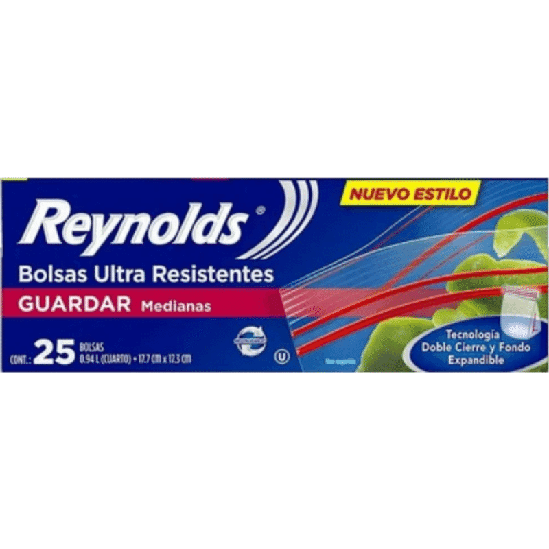 Bolsas Medianas Reynolds 25 Und