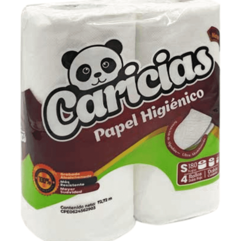 Papel Higiénico Caricias 180 Hojas
