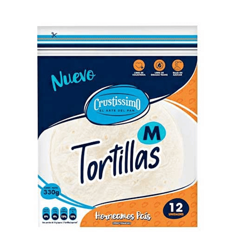 Tortillas M Crustissimo 12 Und