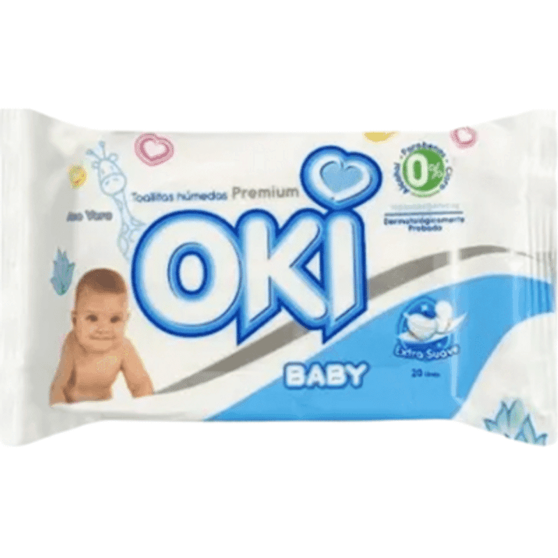 Toallas Humedas Oki Baby Aloe Vera 20Un