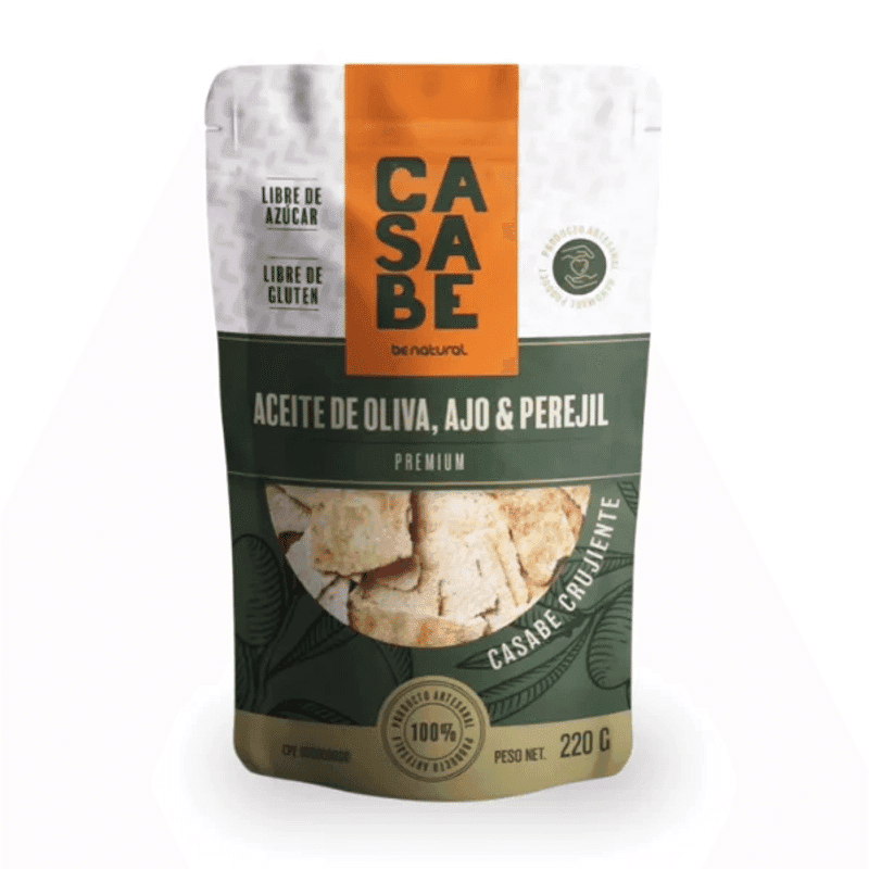 Casabe Aceite de Oliva Ajo Perejil Benatural 85 GR