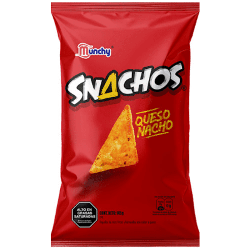 Munchy Snachos Queso Nacho 145G