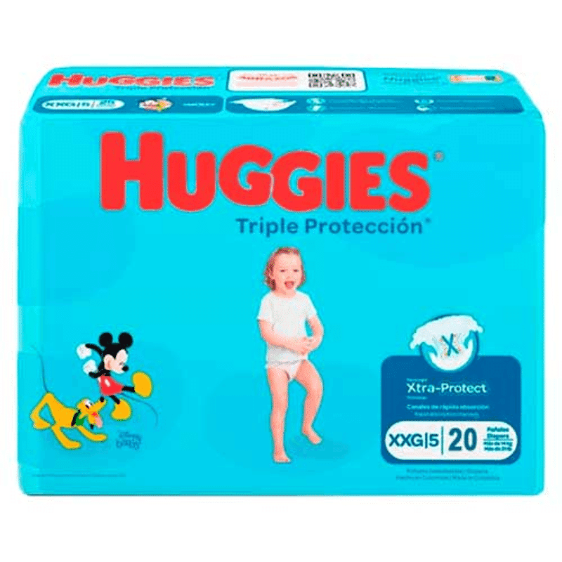 Pañales Huggies Triple Proteccion Xg 20Un