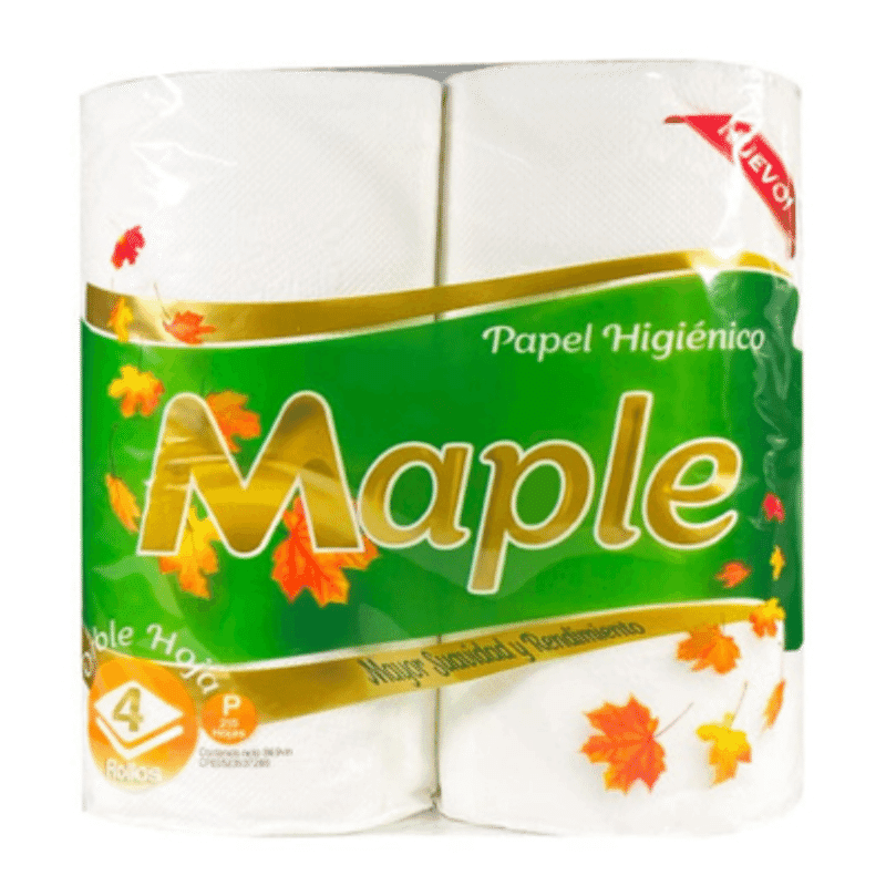 Papel Higiénico Maple 215 Hojas 4Und